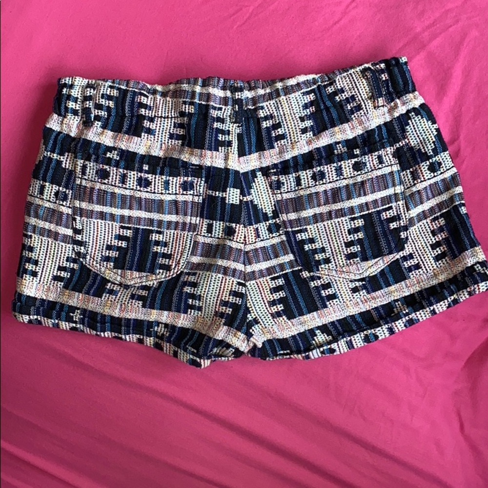 Abstract Print Shorts - Picture 2 of 5